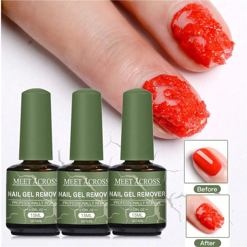 Nail Gel Polish Set - 1/3個入り マジックファストネイルジェルポリッシュリムーバーセット バーストネイルジェル クイックリムーブ ソークオフネイルリムーバー マニキュアペディキュア用