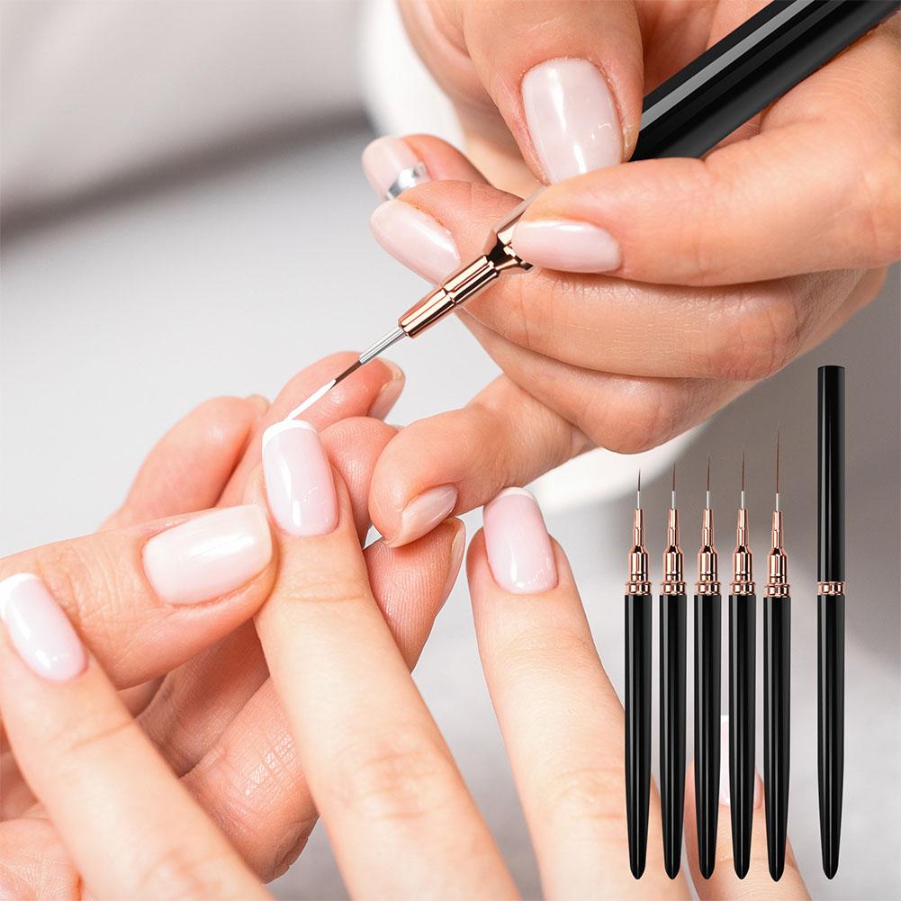 5本セット ネイルアートライナーブラシセット 9mm 11m - Nail Gel Polish Set のレビューと価格