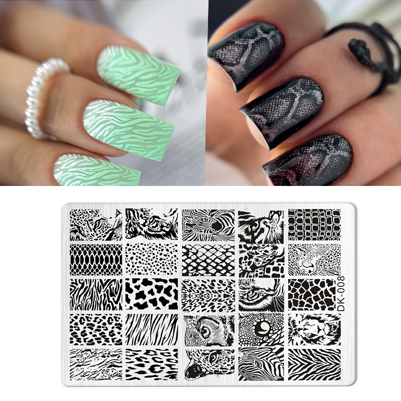 動物画像ヘビヒョウネイルスタンピングタイガーゼブラヒョウヘビ - Nail Art Zebra のレビューと価格