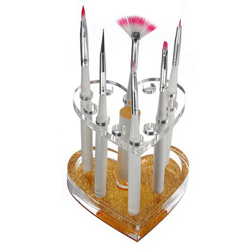12 穴ネイルブラシ収納ボックスマニキュア絵画ペンスタンドホ - Nail Art Rame のレビューと価格