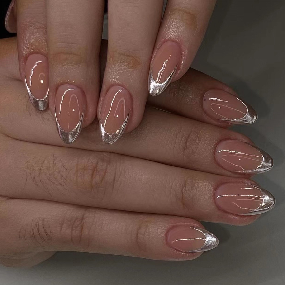 24枚入り シンプル グリーン フレンチ フェイクネイル 既 - Nail Art Aesthetic のレビューと価格
