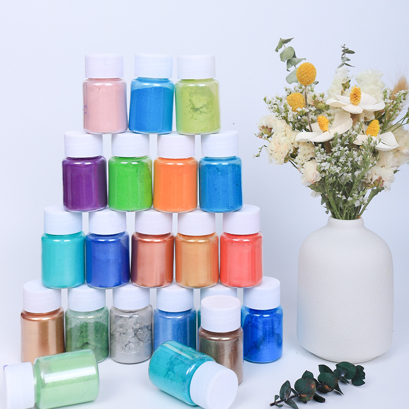 薄いビーズのマニキュアパウダー,天然ミネラル,エポキシ樹脂, - Nail Glitter Chrome のレビューと価格