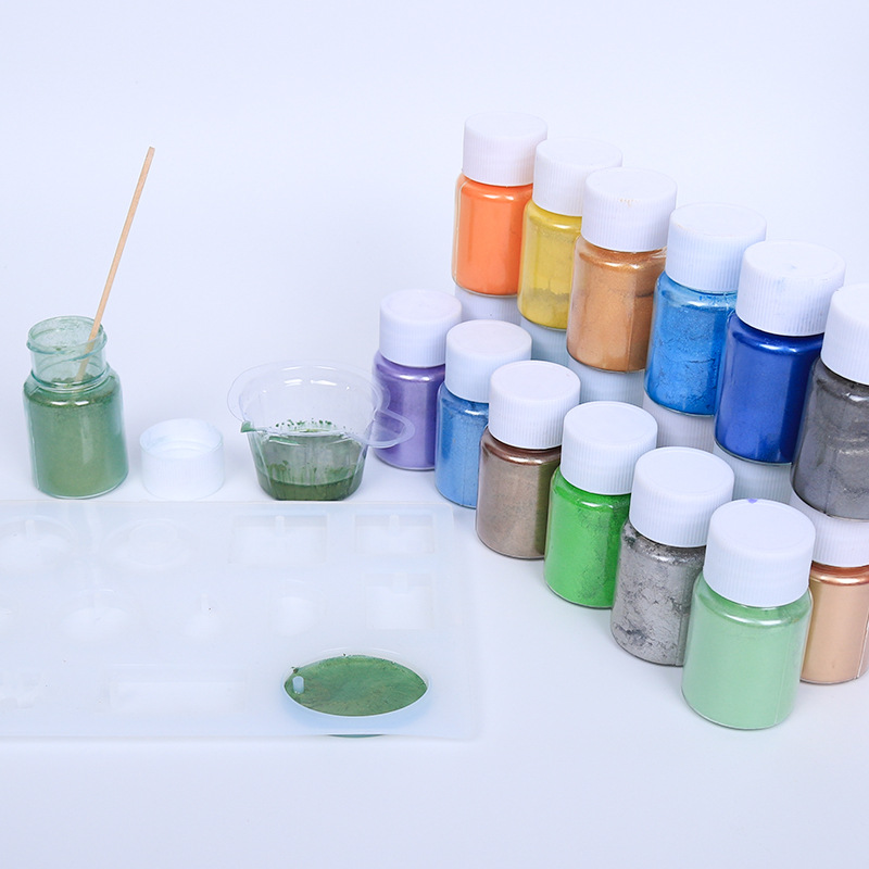 薄いビーズのマニキュアパウダー,天然ミネラル,エポキシ樹脂, - Nail Glitter Chrome のレビューと価格