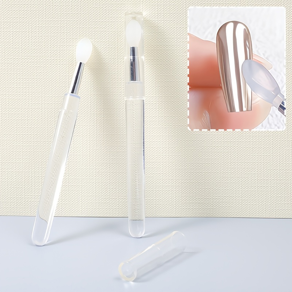 再利用可能なクロームグリッター塗布用マニキュアツール、新しい - Nail Glitter Chrome のレビューと価格