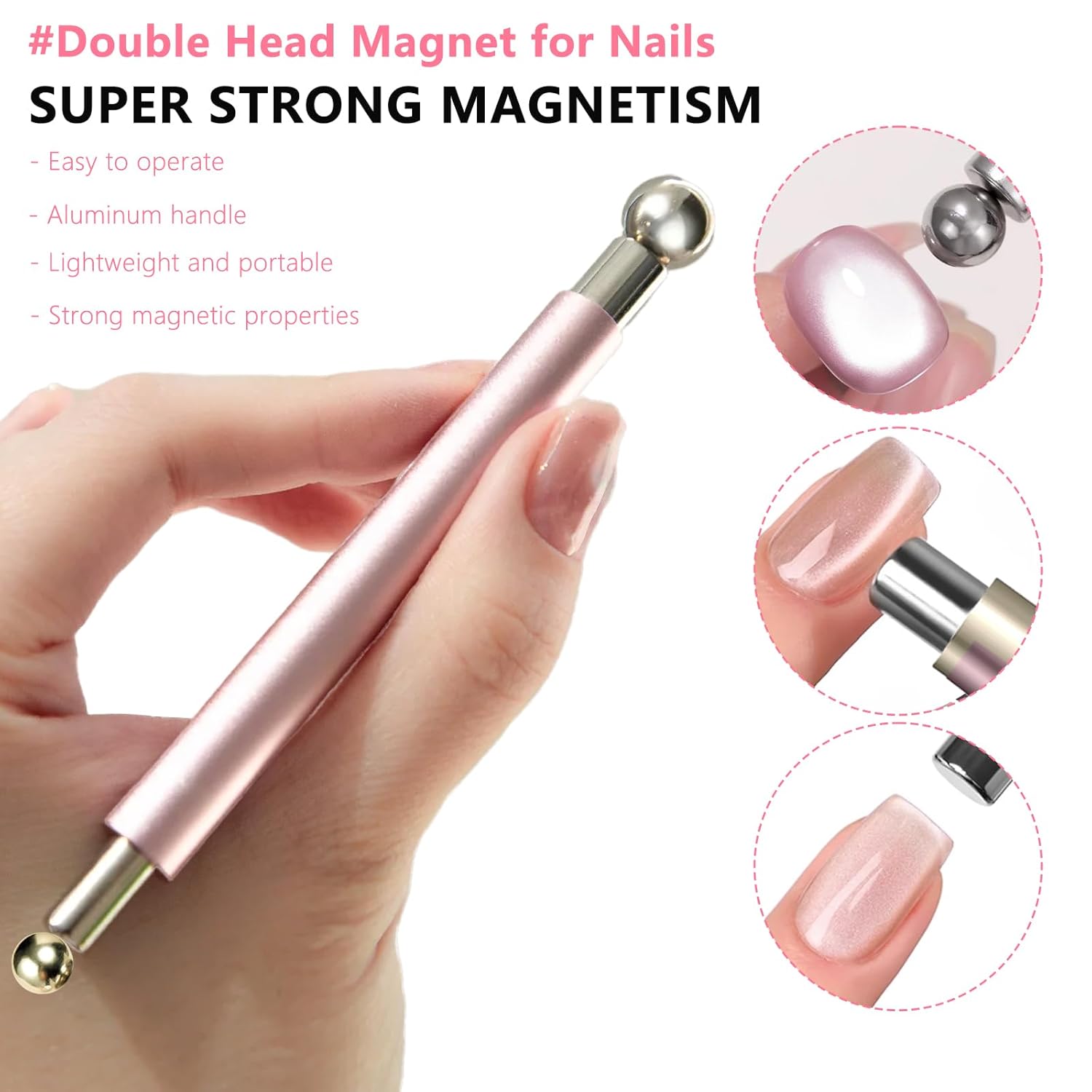 キャットアイ磁気ボールとネイル磁気スティックツールセット、両 - Nail Gel Polish Set のレビューと価格