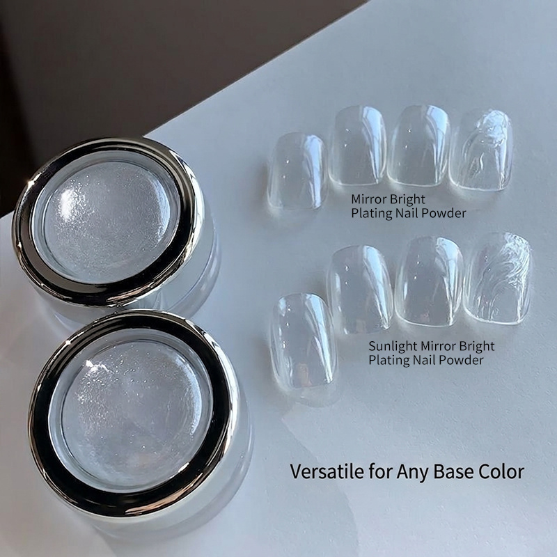 高光沢ムーンライトパールホワイトミラークロームネイルパウダー - Nail Glitter Chrome のレビューと価格