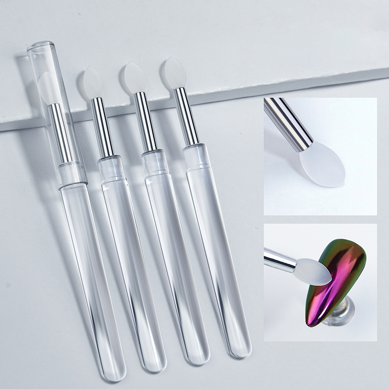 多機能シリコーンクロームグリッター適用マニキュアツール再利用 - Nail Glitter Chrome のレビューと価格