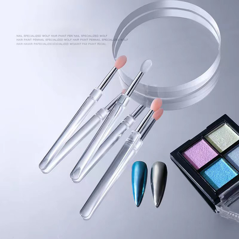 多機能シリコーンクロームグリッター適用マニキュアツール再利用 - Nail Glitter Chrome のレビューと価格