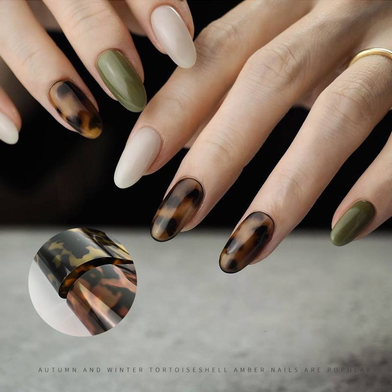 4*100 センチメートルヒョウネイル箔転写紙アンバープリン - Nail Art Zebra のレビューと価格
