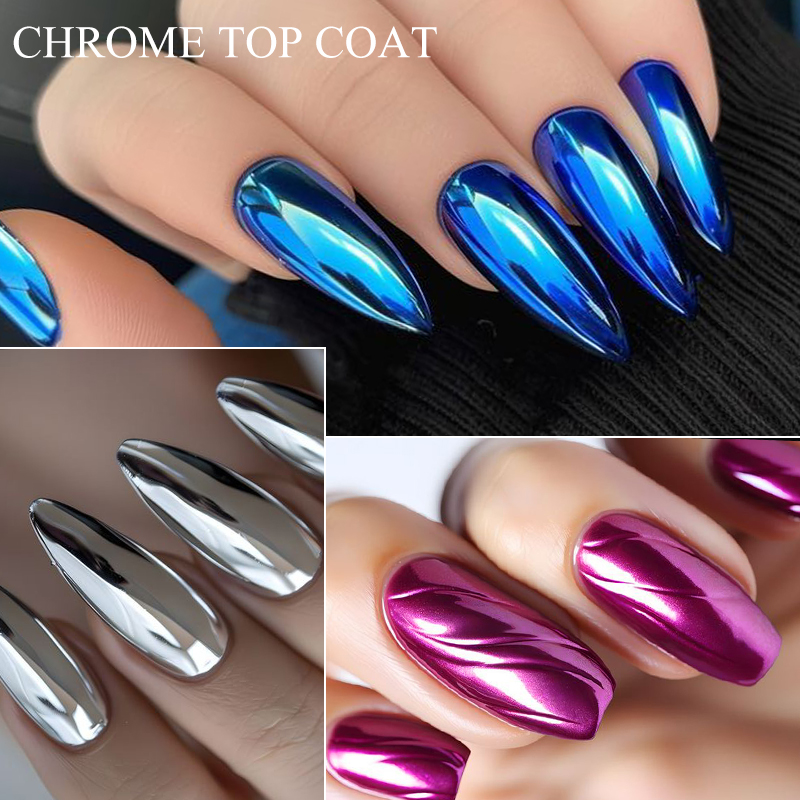 7MLクロームトップコート ミラーメタルグリッターパウダー  - Nail Glitter Chrome のレビューと価格